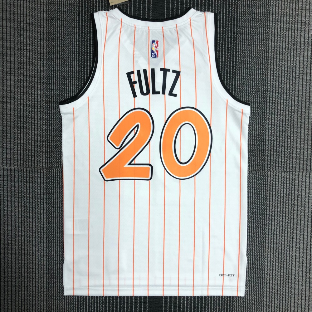 75th Anniversary Orlando Magic White Orange 20 Fultz