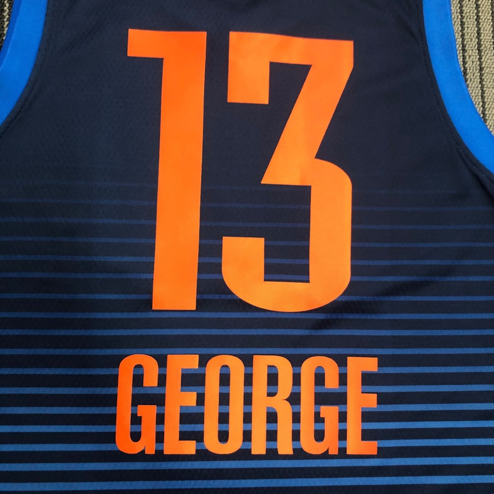 Oklahoma City Thunder Blue Stripe 13 George