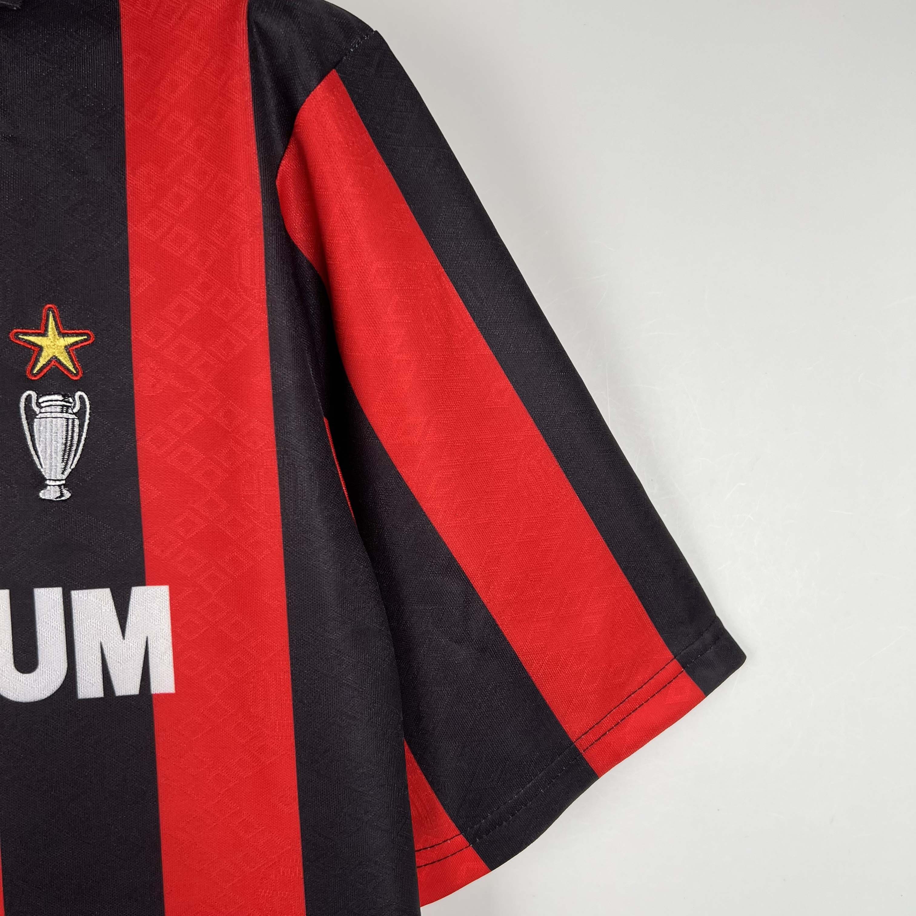 Retro 1988-90 AC Milan (LS) Home football jersey Retro