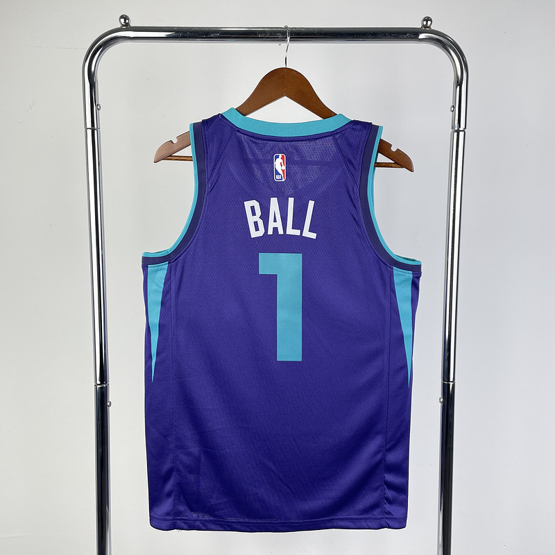 2020 NBA Charlotte Hornets (1 BALL) Basketball Jersey