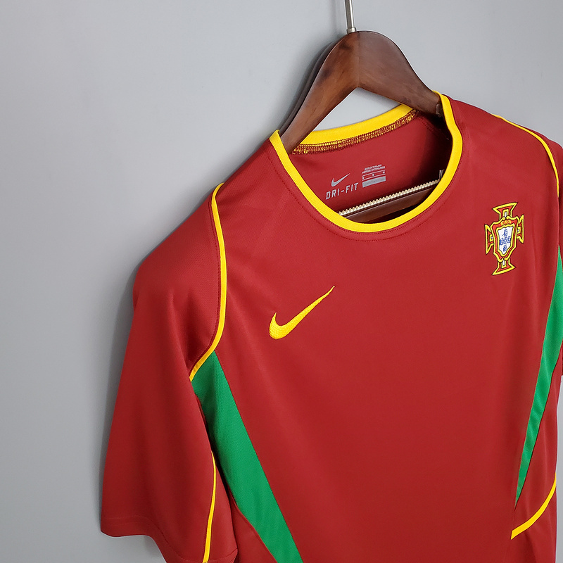 Retro Portugal 2002 home FIGO F.COUTO C.RONALDO RUI COSTA Football jersey retro