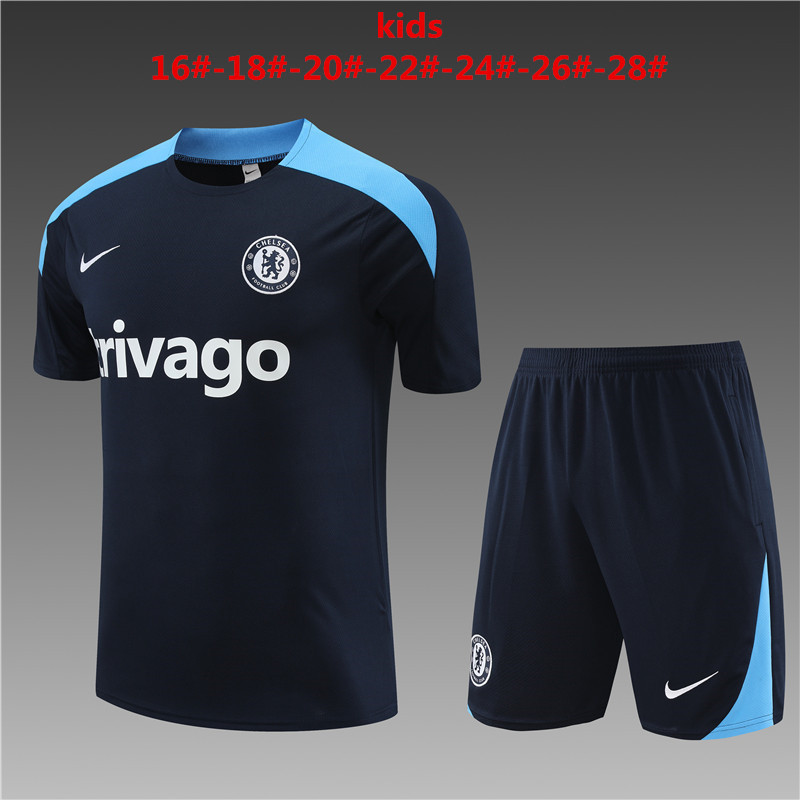 24-25 Short Sleeve Training Jersey Chelsea Royal Blue