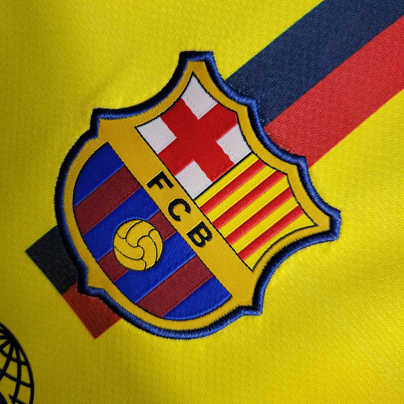 Retro 2008-09 Barcelona Away Long Sleeve MESSI PIQUE ETO'O XAVI A.INISTA ETO'O HENRY  Football jersey retro