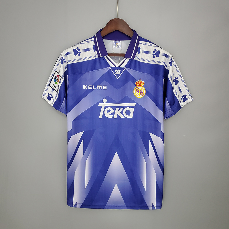 Retro 96-97 Real Madrid away   Football jersey retro