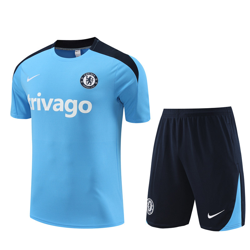 24-25 Short Sleeve Training Jersey Chelsea Light Blue