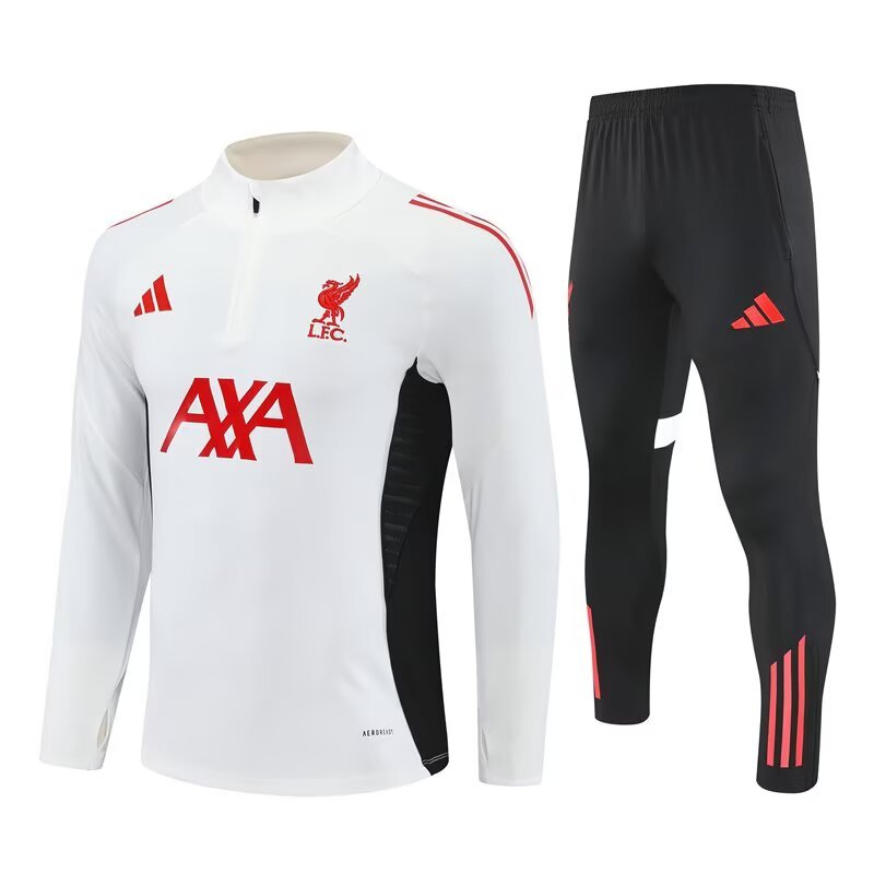 2025-26 Liverpool Half-Pull Training Suit Jersey Set