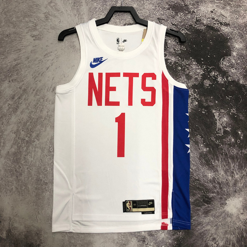2023 NBA Brooklyn Nets (1 BRIDGES) Basketball Jersey