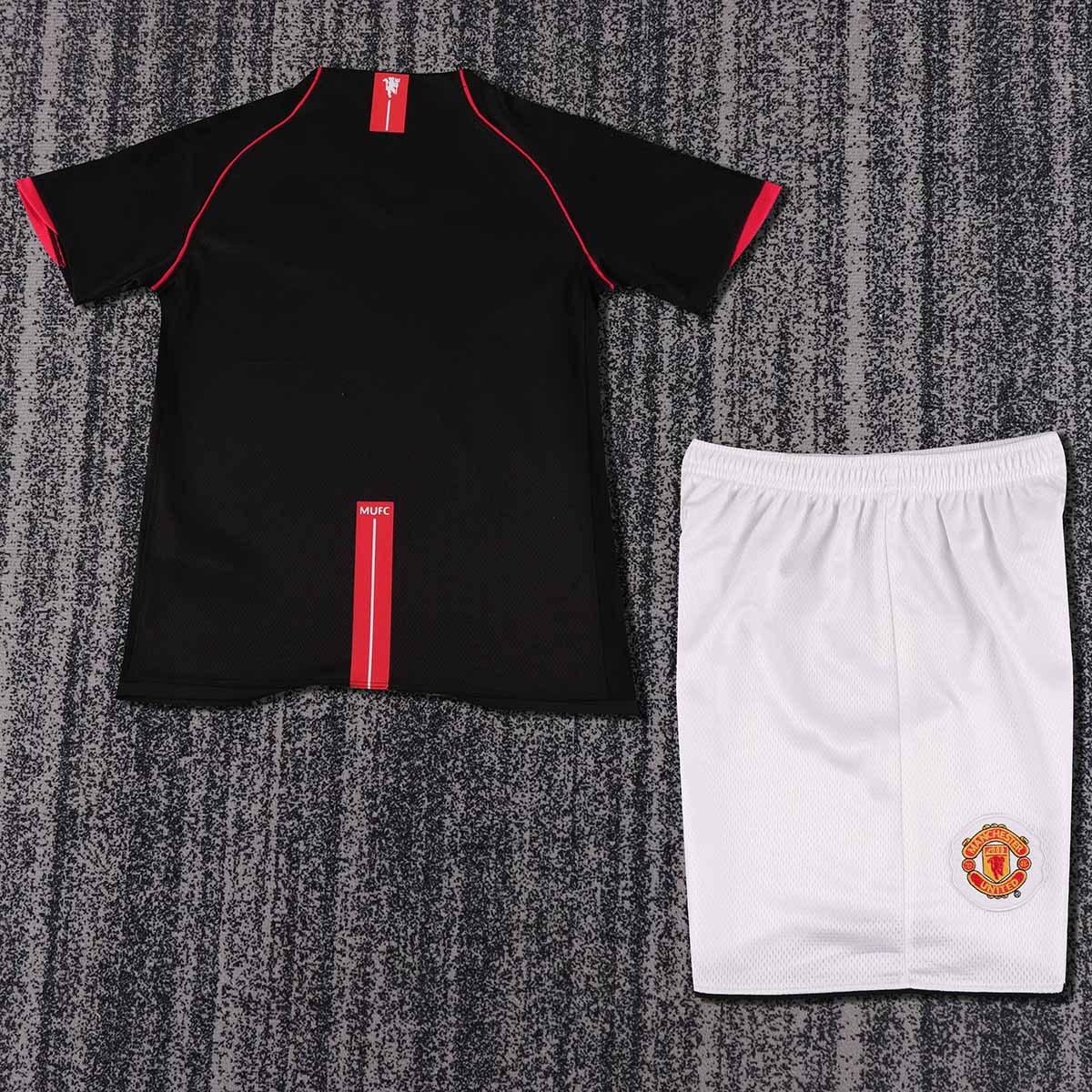 2007-08 Manchester United Away Retro  Kids Soccer Jersey