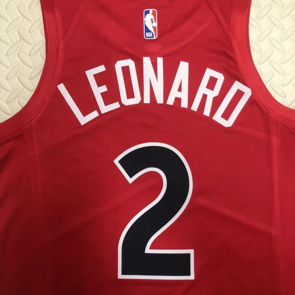 23 Season Toronto Raptors Away Red 2 Leonard