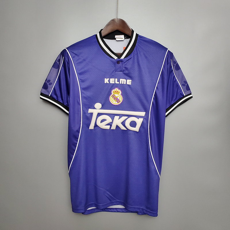 Retro Real Madrid 97-98 away Football jersey retro