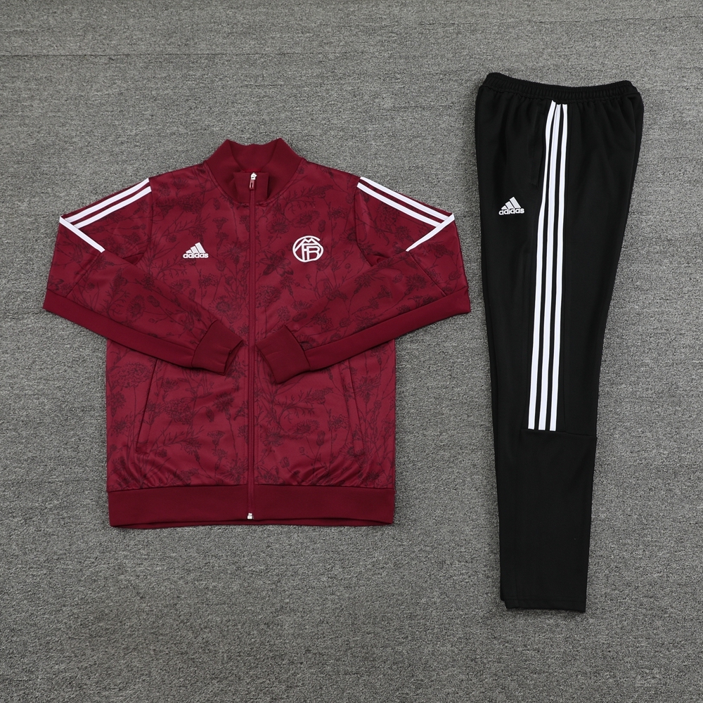 23-24 Bayern 08 maroon jacket suit