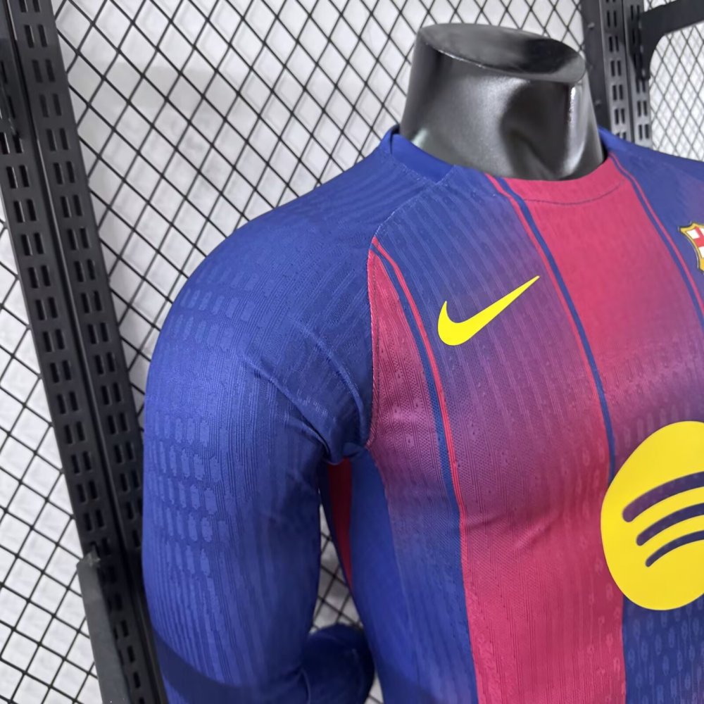 Player 2025-26 Barcelona Home Long sleeves Football jersey