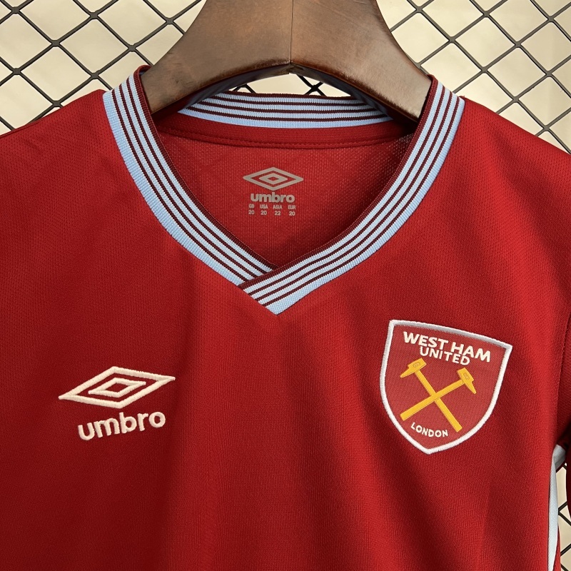 2025-26 West Ham United home children Football jersey