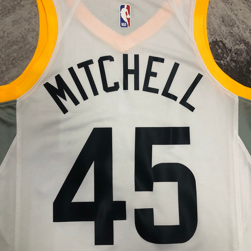 2023 NBA Utah Jazz 45 MITCHELL Basketball Jersey