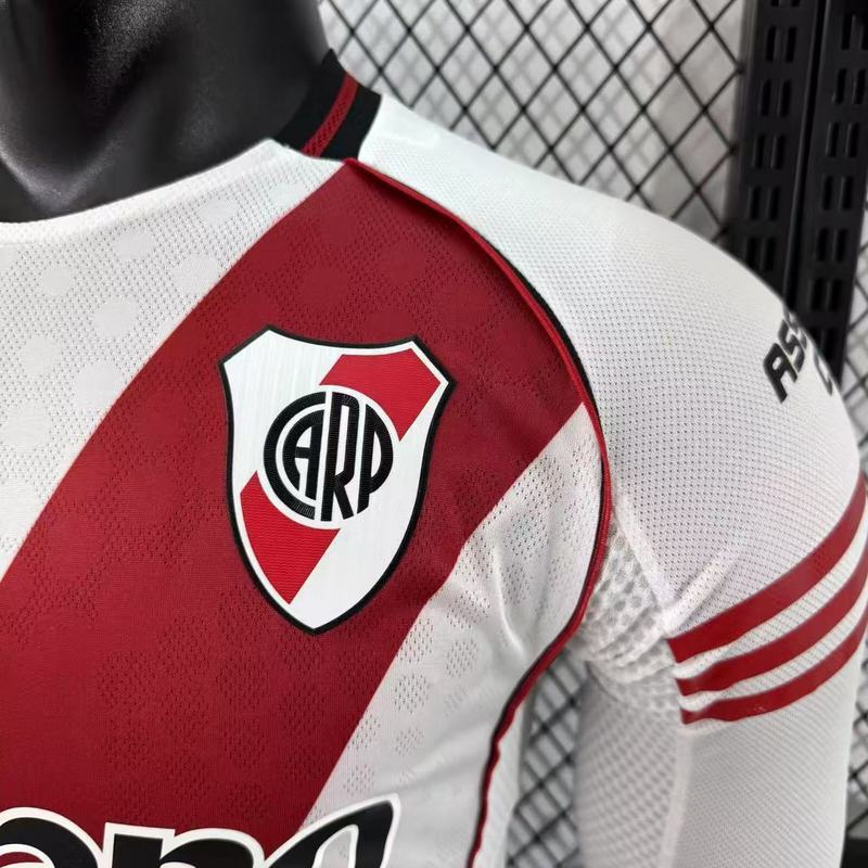 Player 2025-26 River Plate Home Long Sleev Football jersey