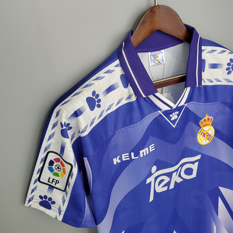 Retro 96-97 Real Madrid away   Football jersey retro