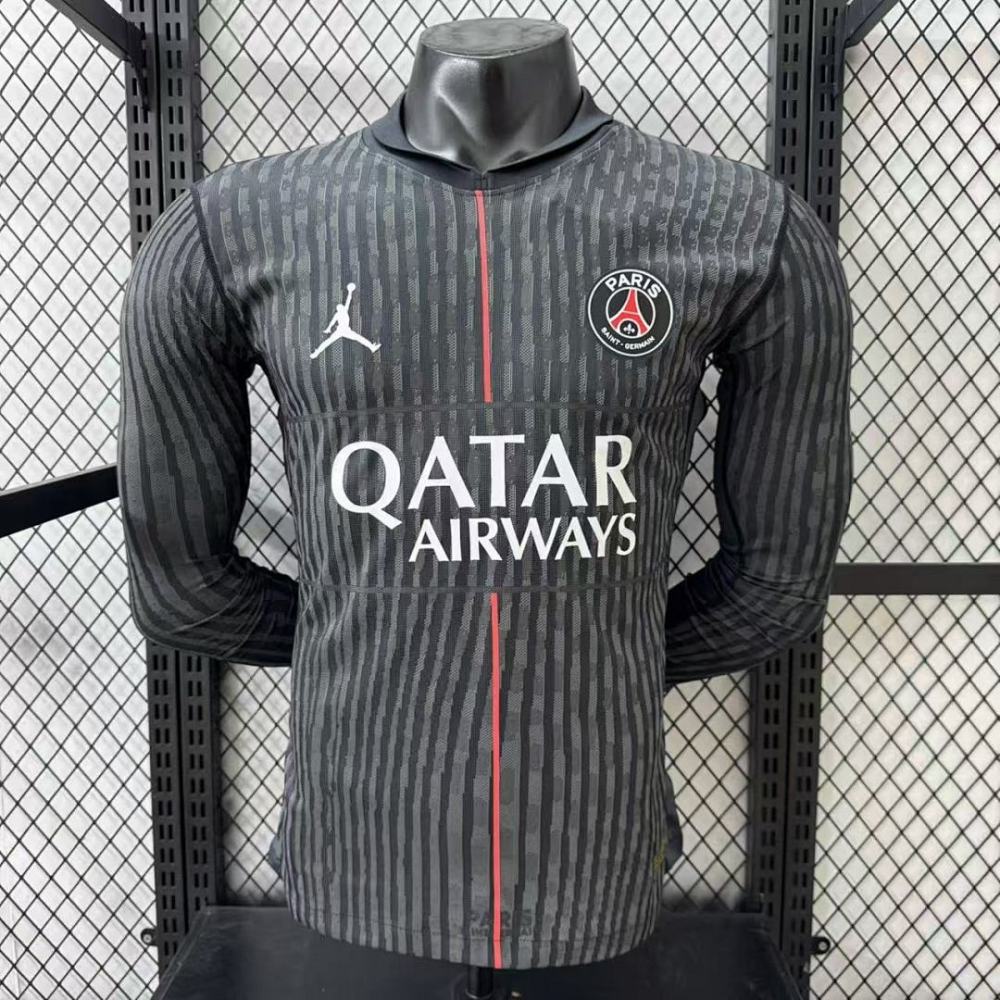 Player 2025-26 PSG Fourth Away Long sleeves Football jersey