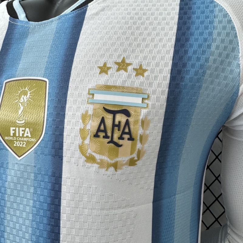 Player 2026 Argentina Home Long sleeves Football jersey