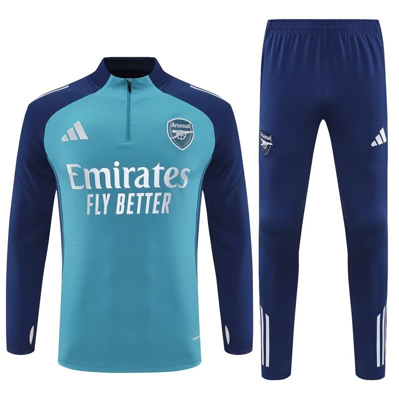 2025-26 Arsenal Green Long Sleeve Training Uniform