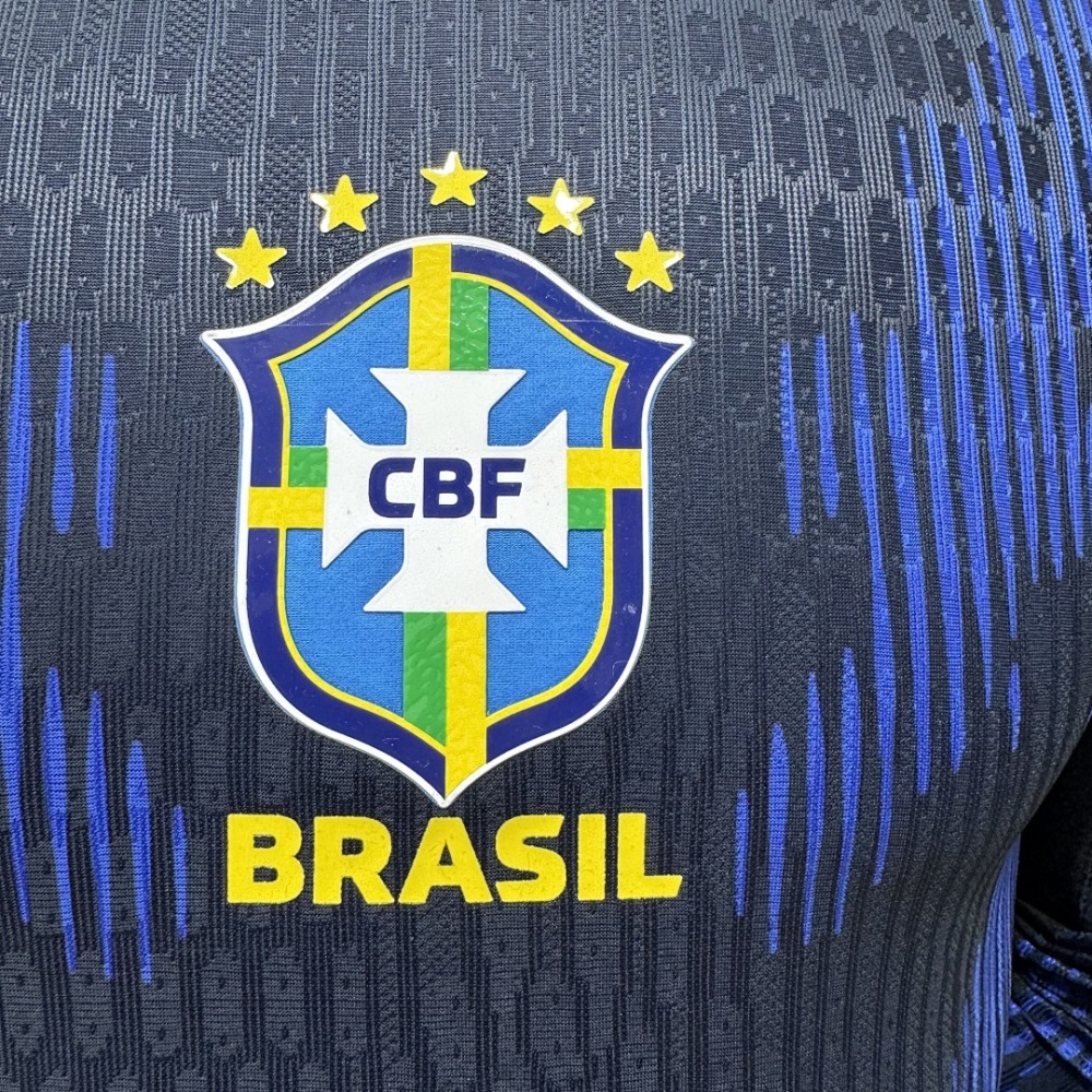 Player 2026 Brazil Away Long sleeves Football jersey