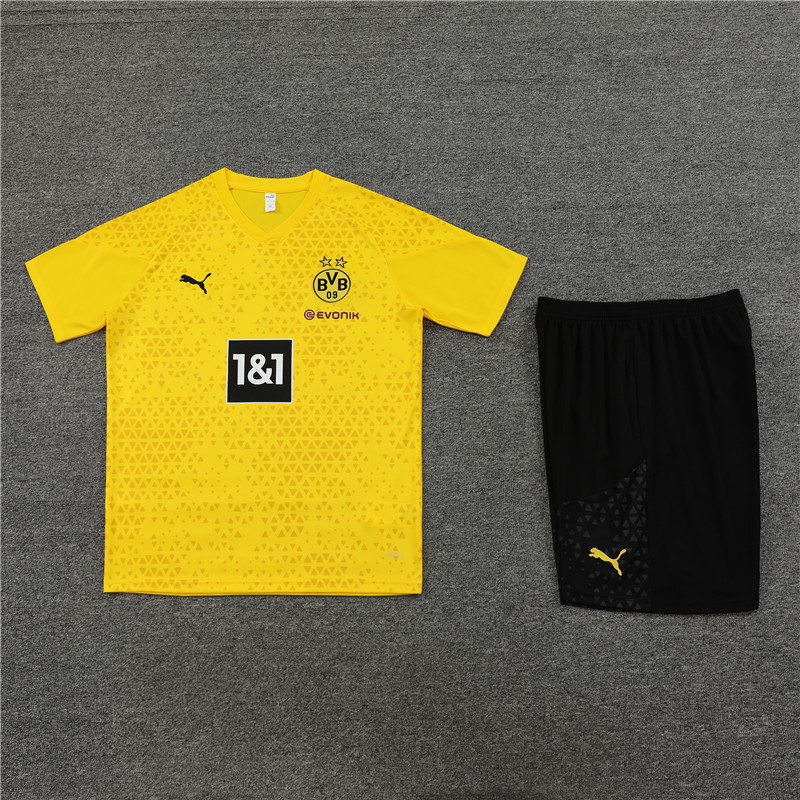 23-24 Short Sleeve Training Wear Multi-Yellow