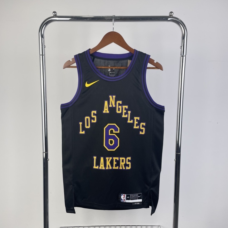 2026 NBA Lakers 6 JAMES Basketball Jersey