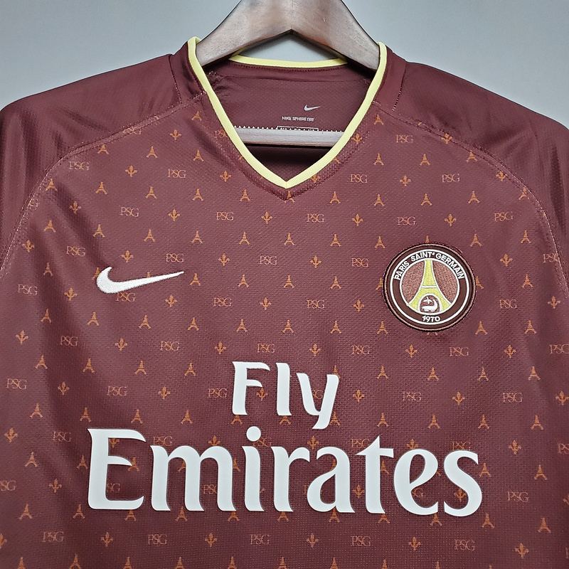 Retro 06-07 PSG Away Red   Football jersey retro