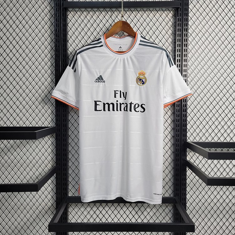 Retro Real Madrid 2013-14 home RONALDO Benzema Bale Sergio Ramos Alonso Di Maria Modric Football jersey retro