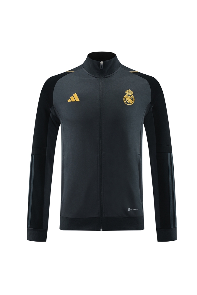 23-24 Real Madrid 05 dark gray jacket suit-