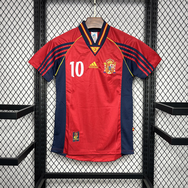 Retro 1998 Spain Home retro Football jersey