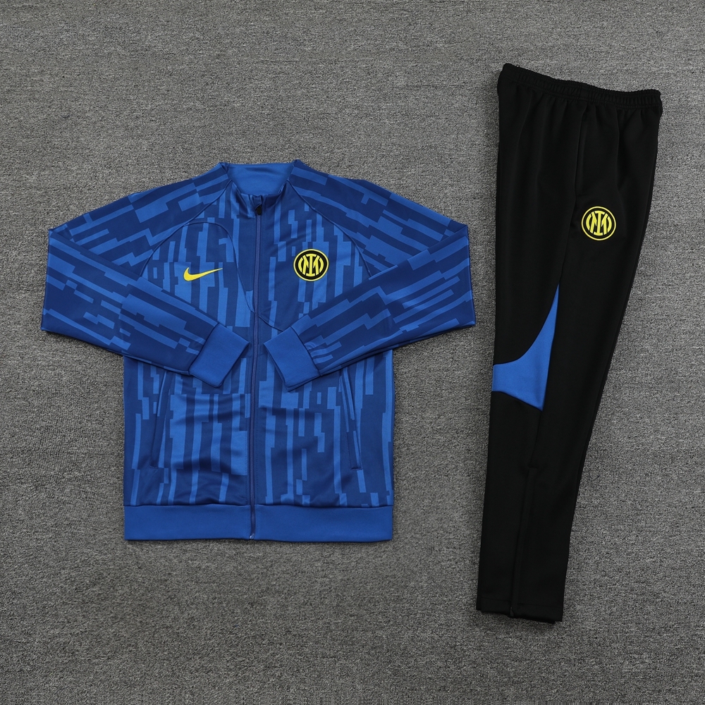 23-24 Inter Milan 01 blue printed jacket suit