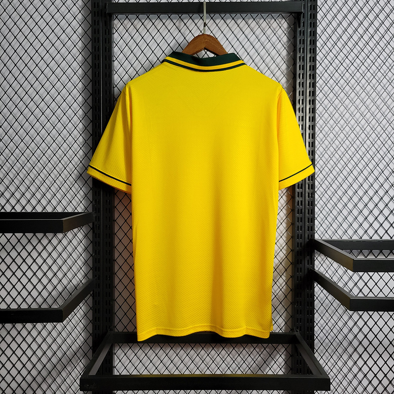 Retro Embroidered Edition 1993-94 Brazil Home Retro  Football jersey retro