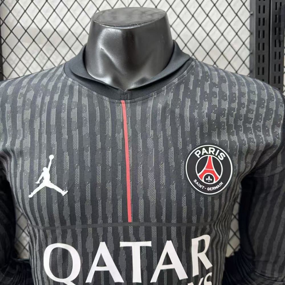 Player 2025-26 PSG Fourth Away Long sleeves Football jersey