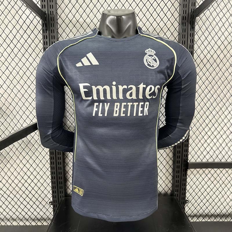 Player 2025-26 Real Madrid Away Long sleeves Football jersey