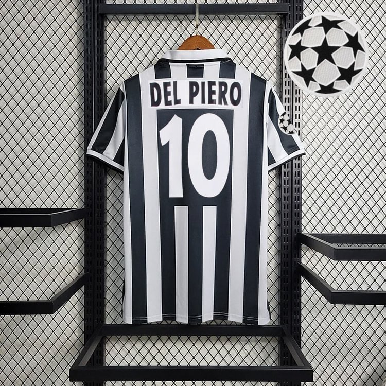 Retro 1995-97 Juventus Home Del Piero Lombardo Vialli Conte Di Livio ZIDANE Football jersey retro