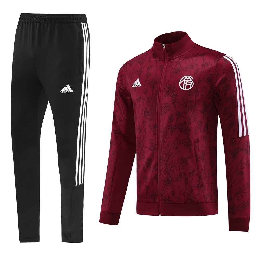 23-24 Bayern 08 maroon jacket suit