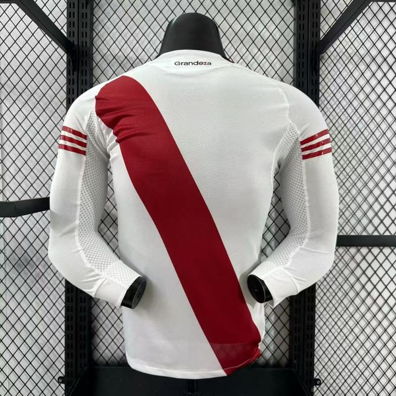 Player 2025-26 River Plate Home Long Sleev Football jersey