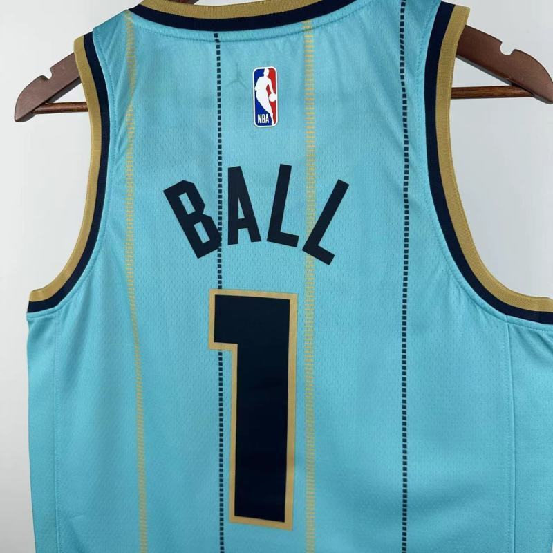 2025 NBA Charlotte Hornets 1 BALL Basketball Jersey