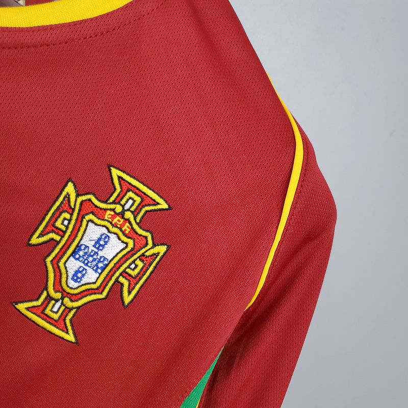 Retro Portugal 2002 home FIGO F.COUTO C.RONALDO RUI COSTA Football jersey retro