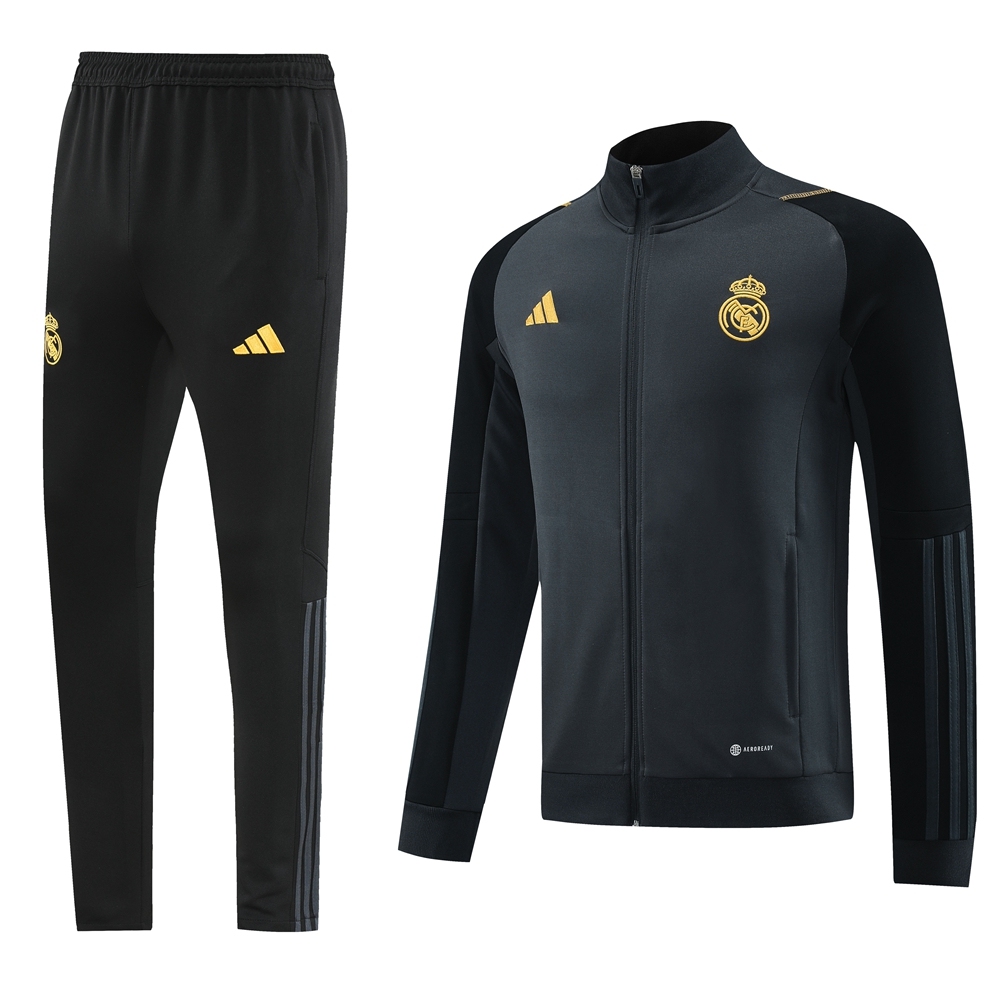 23-24 Real Madrid 05 dark gray jacket suit-