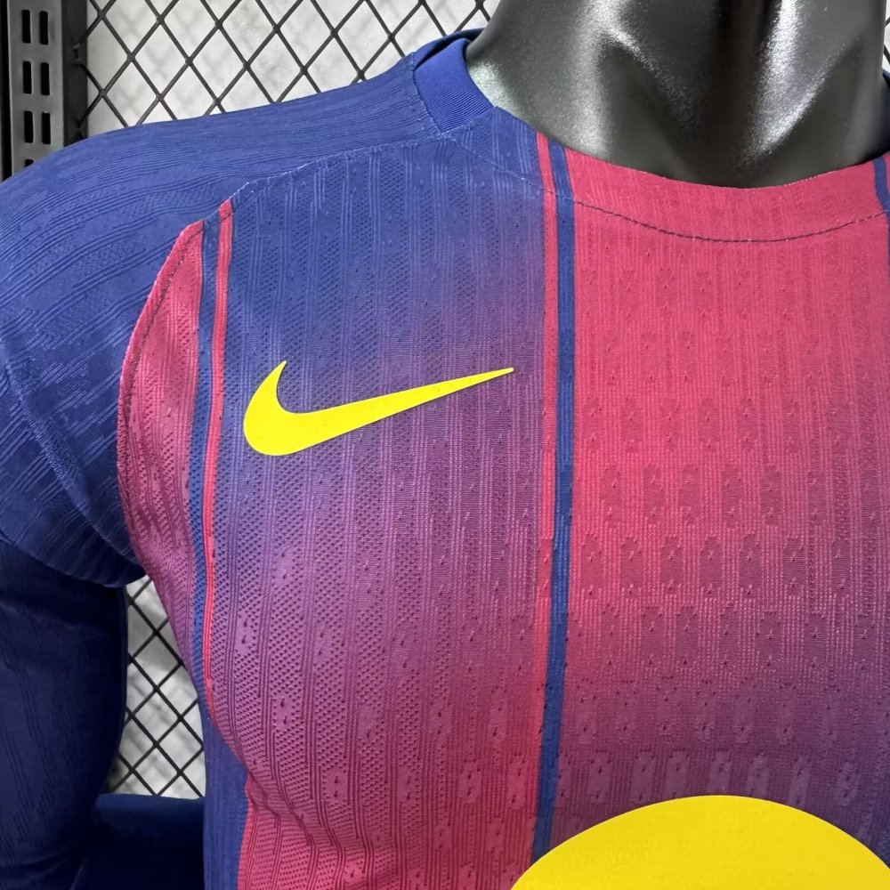 Player 2025-26 Barcelona Home Long sleeves Football jersey