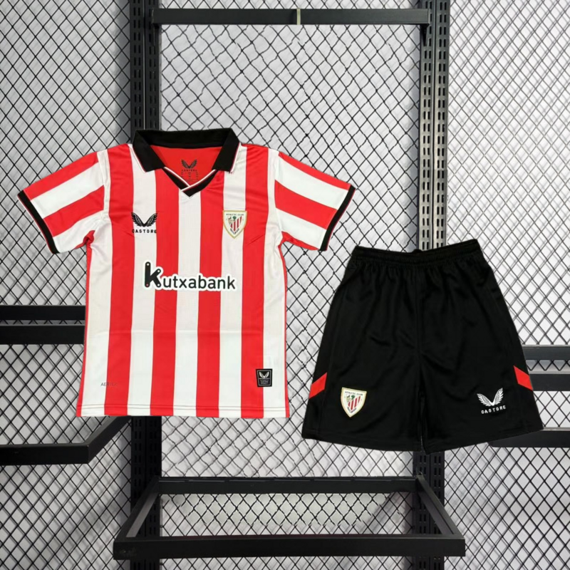 2025-26 Athletic Bilbao Home Kids Football jersey