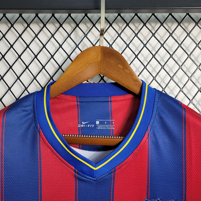 Retro 2009-10 Barcelona Home MESSI PIQUE IBRAHIMOUIC XAVI A.INISTA PUYOL HENRY Football jersey retro