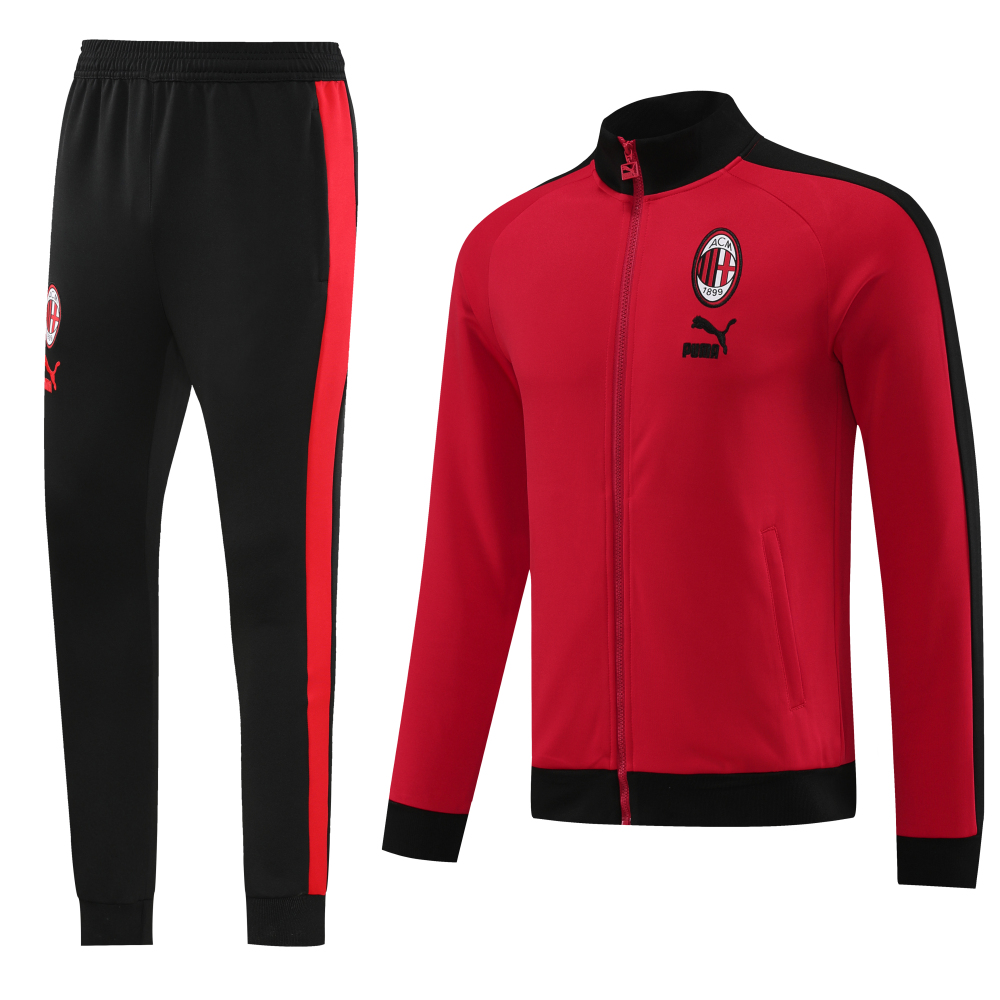 23-24 season AC Milan red jacket suit