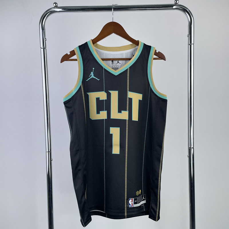 2023 NBA Charlotte Hornets (1 BALL) Basketball Jersey