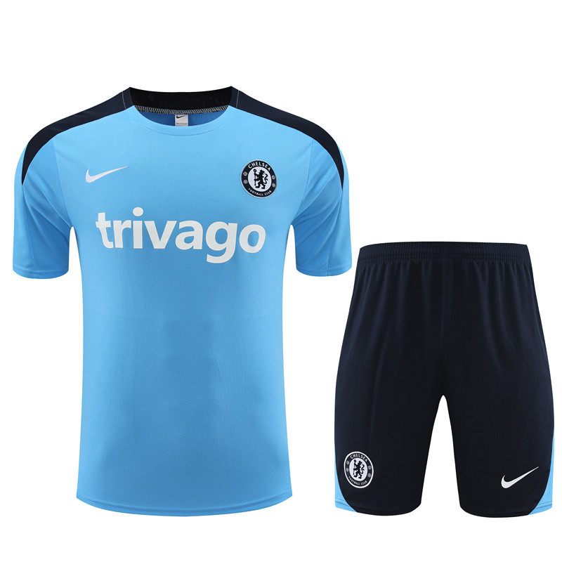 24-25 Short Sleeve Training Jersey Chelsea Light Blue
