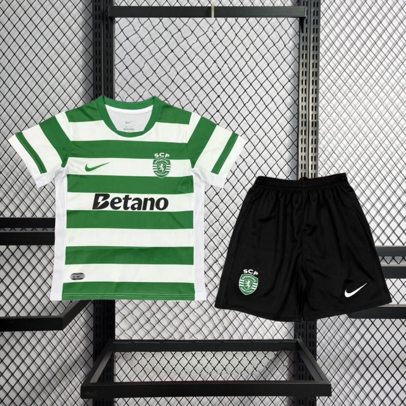 2025-26 Sporting Home Kids football jersey