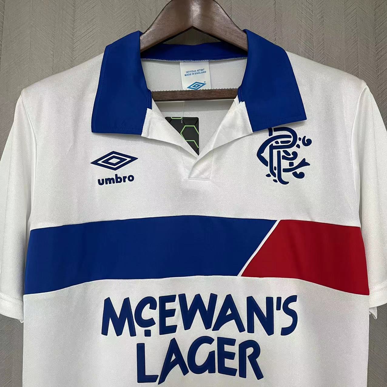 Retro 1994 Rangers away football jersey Retro