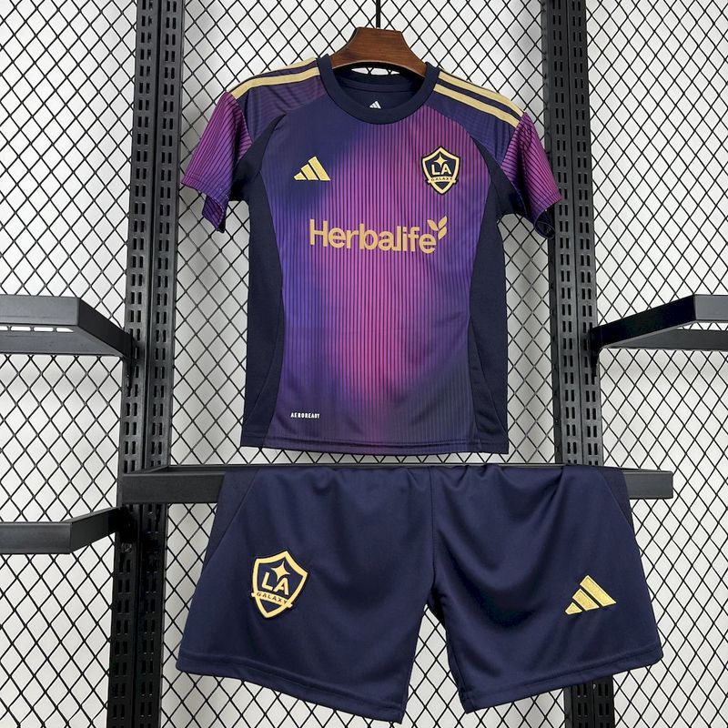 2025-26 LA Galaxy Away KIDS Football jersey