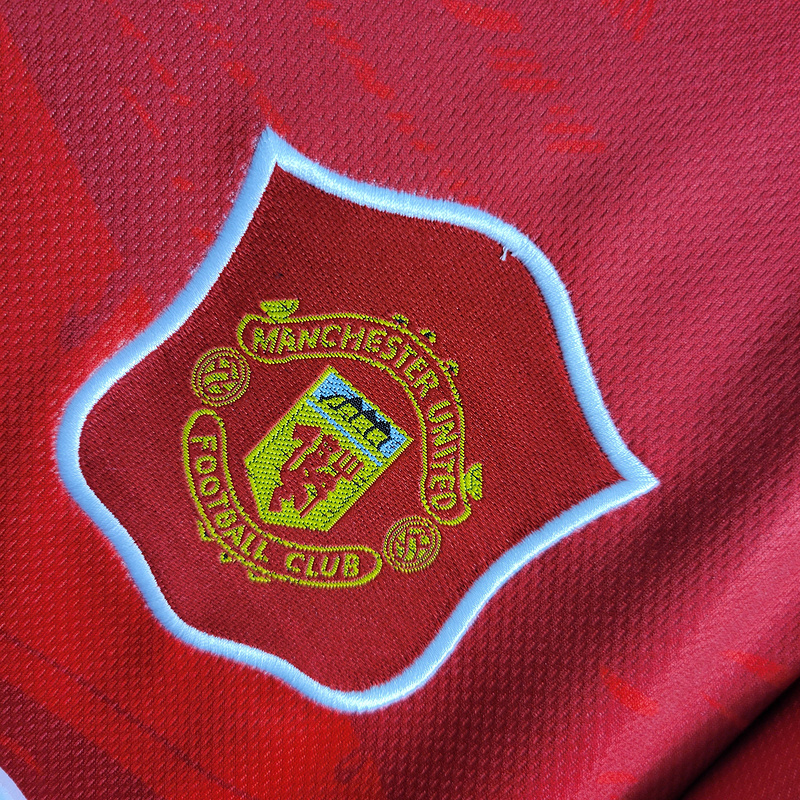 Retro 1994-96 Manchester United Home CANTONA HUGHES KEANE  Football jersey retro